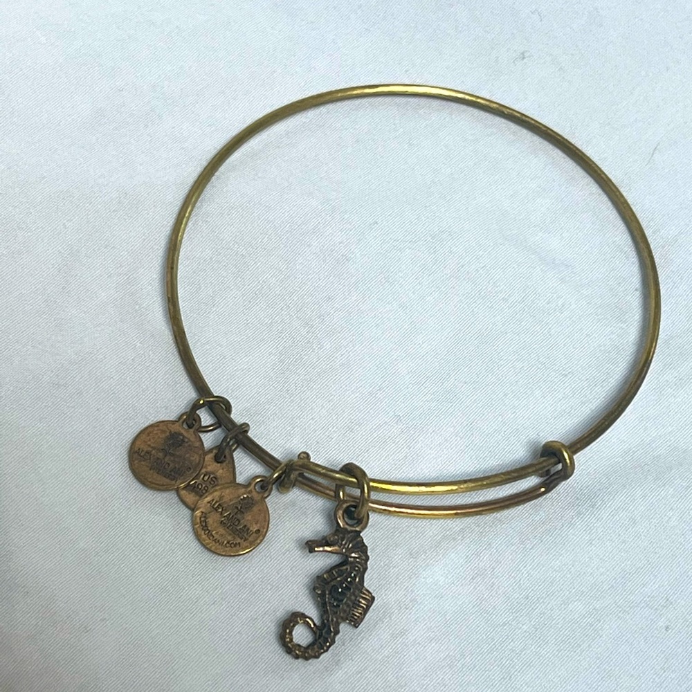 Alex and Ani Seahorse Bracelet Gold